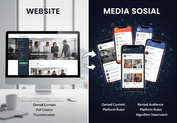 Website vs Media Sosial